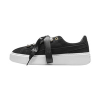 PUMA 彪马 Suede Platform Rihana 女士休闲运动鞋 366688-01 黑色/白色 37