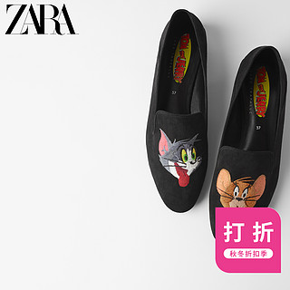 ZARA TRF 13801510040 猫和老鼠图案 平底鞋 