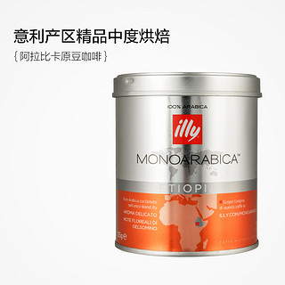 illy 意利 埃塞俄比亚中度烘焙咖啡粉125g