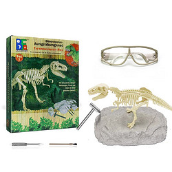儿童恐龙化石考古挖掘玩具 男孩挖标本手工diy霸王龙骨架拼装模型 *24件