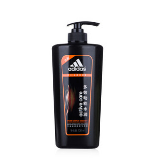 adidas 阿迪达斯 男士洗沐套装（多效动能水润去屑洗发露730ml+冰点沐浴露600ml+炭爽洁面100g）