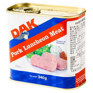 丹麦进口 DAK 猪肉午餐肉罐头 泡面火锅搭档 340gx2