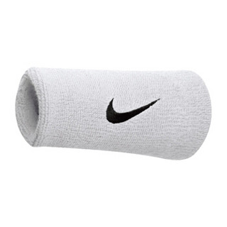 耐克（NIKE）运动护具 护腕 SWOOSH运动长护腕 AC2287-924/NNN05101OS 两只装 白色 均码