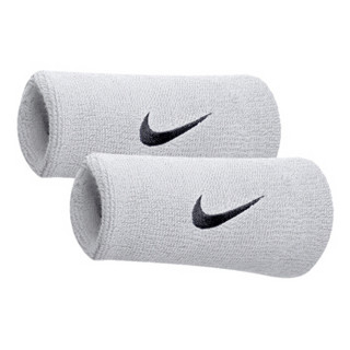 耐克（NIKE）运动护具 护腕 SWOOSH运动长护腕 AC2287-924/NNN05101OS 两只装 白色 均码