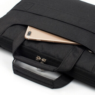 YOMO 苹果荣耀小米戴尔华硕笔记本电脑包手提 12/14英寸保护套背包 13.3英寸男女电脑内胆包 优雅黑