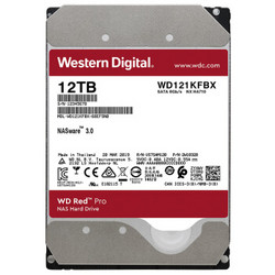 Western Digital 西部数据 WD)红盘Pro 12TB 网络储存硬盘(NAS硬盘/SATA6Gb/s/256M缓存/WD121KFBX)