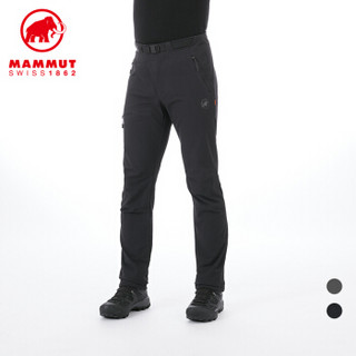 MAMMUT/猛犸象男士防风舒适弹性软壳长裤1021-00161 黑色 M
