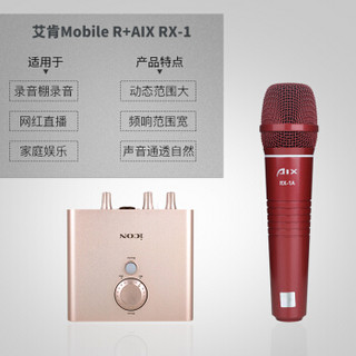 艾肯（iCON） Mobile R VST外置声卡电脑手机通用主播直播设备全套 Mobile R+AIX RX-1A/B