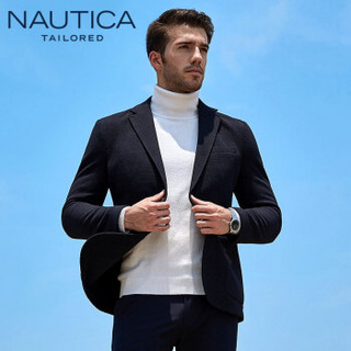 诺帝卡 NAUTICA 2019秋冬新款西装男士抗皱商务时尚单西装保暖外套 NXD96003 黑色 52(180/96A)