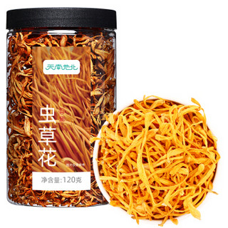 天南地北 蛹虫草 孢子头 虫草花120g 菌菇干货 炖汤 干贝虫草汤伴侣