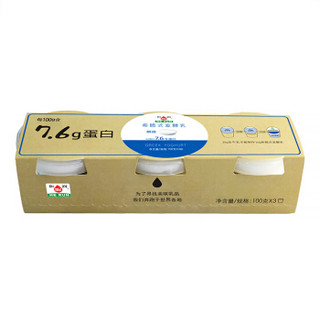 HE RUN 和润 希腊式发酵乳原味 100g*3