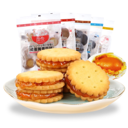 滋食 麦芽夹心饼干 18小袋 *5件