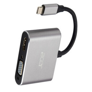 宏碁(acer)  Type-C扩展坞 USB-C转HDMI/VGA高清4K转换器 手机投屏器拓展坞 适用宏碁苹果小米华为笔记本投影