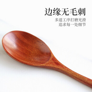 唐宗筷 便携餐具 筷勺套装 成人学生儿童餐具套装 日韩式荷木 筷子勺子收纳盒套装三件套 实木餐具 C5993