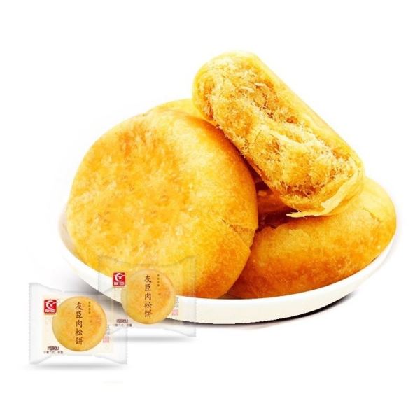 友臣肉松饼、新鲜蔬菜组合、帆布腰带等