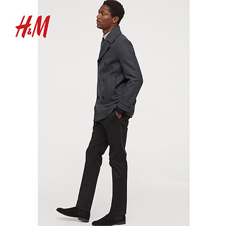 H&M 0781638 男装羊毛混纺大衣