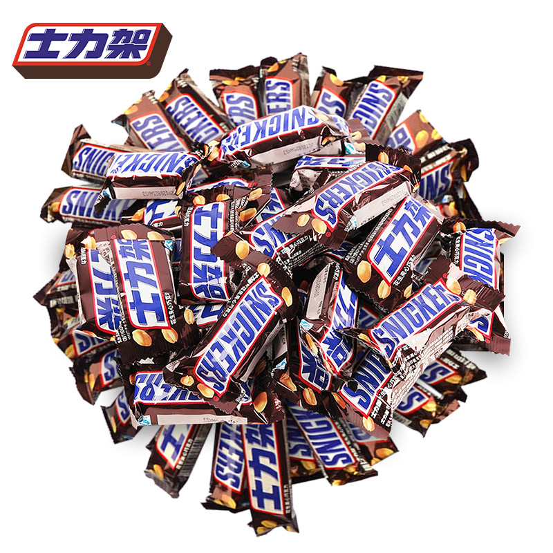 Snickers 士力架 花生夹心巧克力 1kg*2袋-什么值得买