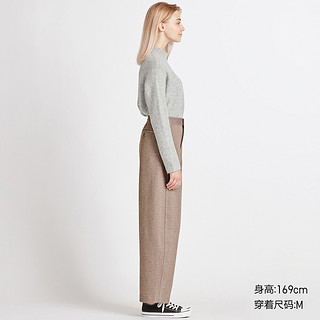 UNIQLO 优衣库 U系列 422486 女士宽腿廓形针织裤