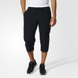 ADIDAS 阿迪达斯 男子训练系列 男 3/4WORKOUT PANT 中裤黑色 BK0982 A/XL