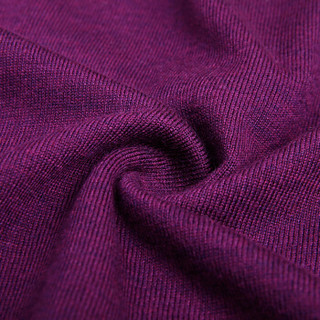 红豆（Hodo）男装 针织衫男商务休闲男士纯色圆领套头针织衫 P1紫色 185/100A