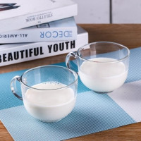 YL 怡岚 牛奶玻璃大肚杯 2个装