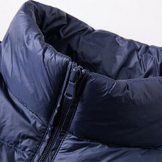 北极绒（Bejirong）男士羽绒服 2019新款男士轻薄连帽休闲轻柔保暖羽绒服 QT815-F02 黑色 XL