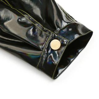 设计师品牌 SIMONGAO 外套 胶囊系列 炫彩PVC明线 夹克 黑 L