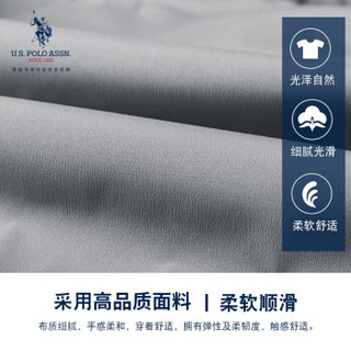 U.S. POLO ASSN. 羽绒服男 2019秋冬季商务外套保暖加厚连帽上衣男户外轻运动防寒服 6194117010 卡其色 L