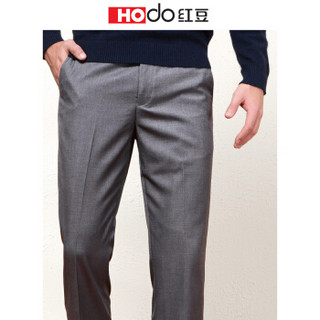 红豆男装 红豆（Hodo）男装 西裤男商务休闲男士纯色修身西裤 S6灰色 38