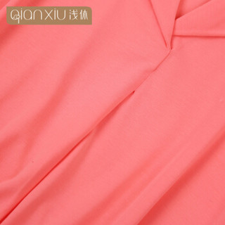 2019浅休新品睡衣女夏季短袖套装甜美女士韩版家居服两件套 1935 西柚红 XL