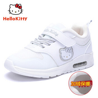 HELLOKITTY 童鞋女童运动鞋 时尚休闲跑步鞋 K8543840二棉白色28