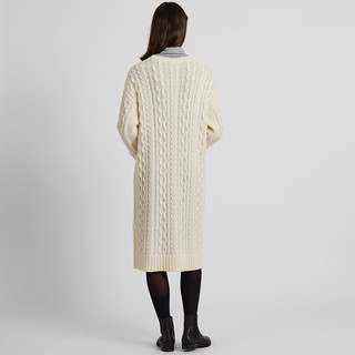 UNIQLO 优衣库 418626 纽花羊毛混纺连衣裙