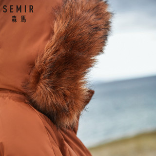 Semir 森马 19-078130347 女士中长款保暖羽绒服