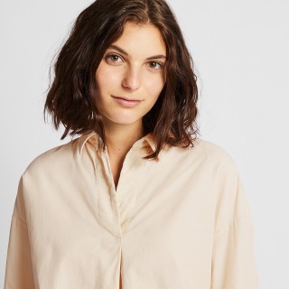 UNIQLO 优衣库 420563 女款灯芯绒半开领上衣