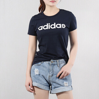 adidas NEO W CE TEE 女士运动T恤 DW7942 传奇墨水蓝/白 A2XL