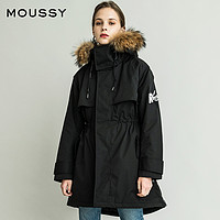 历史低价：MOUSSY 摩西 028BAE30-5020 女士中长款棉服 *3件