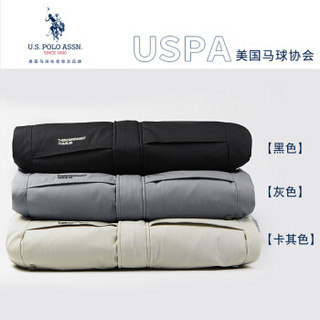 U.S. POLO ASSN. 羽绒服男 2019秋冬季商务外套保暖加厚连帽上衣男户外轻运动防寒服 6194117010 黑色 XL