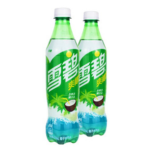 可口可乐 Coca-Cola 雪碧 无糖 雪碧爽椰派 汽水 500ml*12瓶 / 整箱装