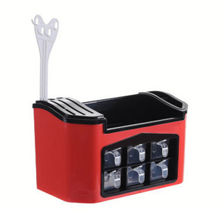 米上 多功能厨房置物架 家用调料组合刀架塑料收纳盒 MS036