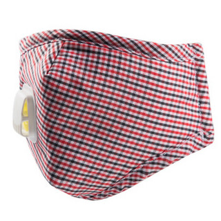 纪维希（Jiweixi）口罩 男女秋冬季防尘防护呼吸口罩个性保暖棉口罩 JWX901 红格