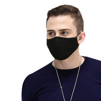GLO-STORY 口罩男女 情侣款口罩 防尘防护呼吸口罩 MKZ834169 黑色（送2片活性碳片）