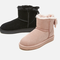 hotwind 热风 H89W8830 蝴蝶结女士雪地靴