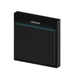 LifeSmart智能家居流光开关 入墙面板按键哑光黑一开 支持手机远程HomeKit小度音箱声音控制