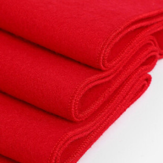 商品星宇芊 中国红围巾女冬季保暖百搭男女通用围脖纯色两用大披肩大