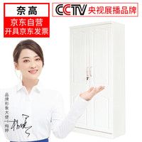 奈高NG文件柜木纹办公柜钢制铁皮柜资料柜档案柜储物拆装柜凭证柜转印白枫木色0.8mm