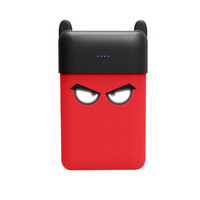 aigo移动电源MS100充电宝卡通外观1万毫安便携小巧可爱迷你适用于苹果小米华为红色 厂送