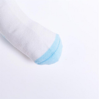 贝贝怡婴儿儿童袜子0-3岁新生儿袜子防滑袜宝宝棉袜5双装 淡蓝 2-4岁