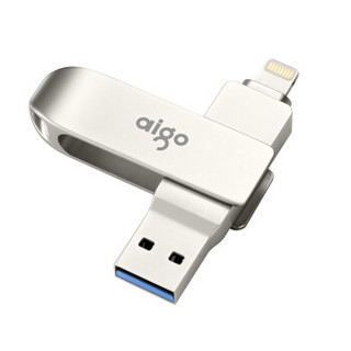 爱国者（aigo）256GB Lightning USB3.0 苹果U盘 U371 银色 苹果官方MFI认证 手机电脑两用