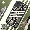 adidas（阿迪达斯）苹果新品iPhone11 6.1英寸 时尚防滑防摔手机壳保护套 经典三条杠Samba系列-蛇皮纹