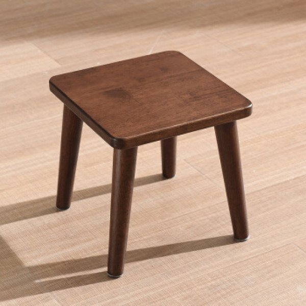 商品爱必居 实木凳子 方形小矮凳胡桃色